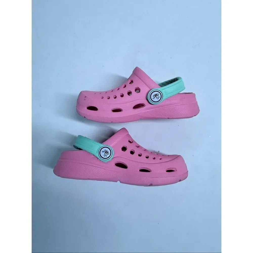 Joybees Clogs Girls Sz 6/7 Pink Dylan Slip On Rubber Lightweight Water Shoes - Picture 7 of 7